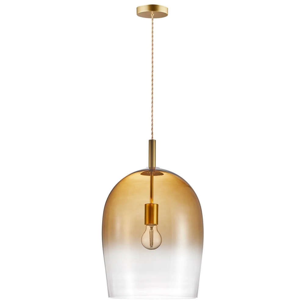 Nordlux Uma 30 Pendel E27, Amber fra Nordtronic