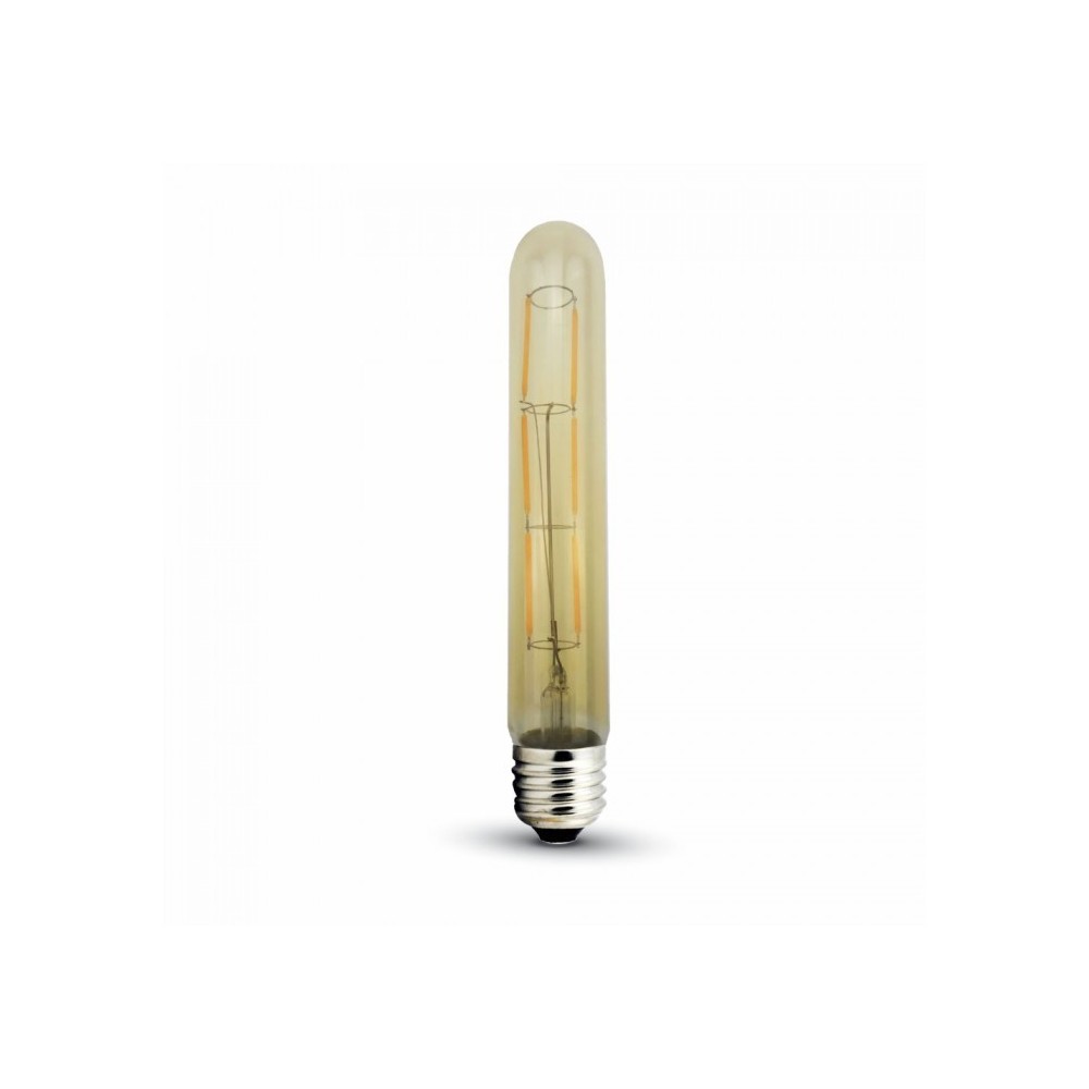 V Tac 6w Led Pære   Kultråd, T30, Ekstra Varm Hvid, 2200k, E27   Dæmpbar : Ikke Dæmpbar, Kulør : Ekstra Varm fra V-tac