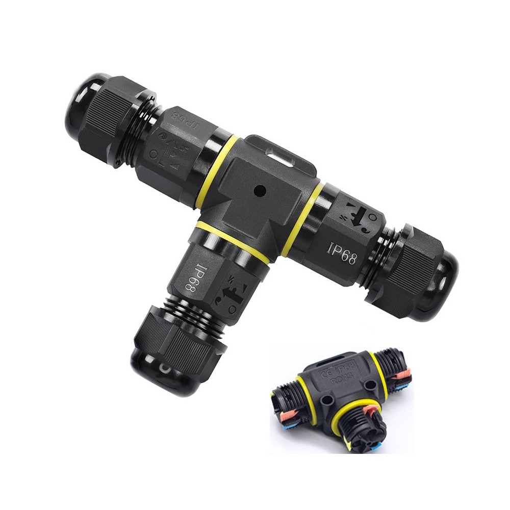 <br />
<b>Deprecated</b>:  mb_strtolower(): Passing null to parameter #1 ($string) of type string is deprecated in <b>/tmp/xim_id_3647-6URw7s.tmp</b> on line <b>5</b><br />
Sort T Samledåse Med Quick Connector   Til Samling Af Ledninger, 3 Ledet, Ip68 Vandtæt