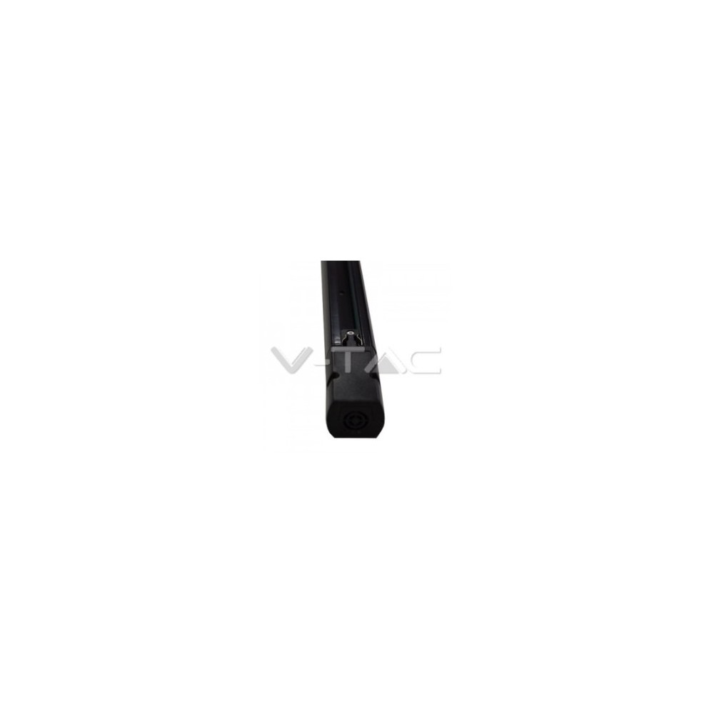 V Tac 1 Meter Skinne Til Skinnespots Sort, 3 Faset, Komplet Med Tilslutning Og Endeprop fra V-tac