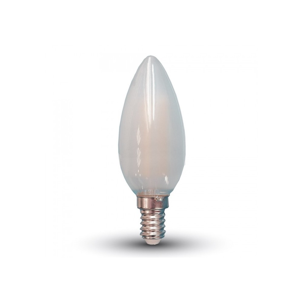 V Tac 4w Led Kertepære Kultråd, Matteret Glas, E14 Dæmpbar : Dæmpbar, Kulør : Varm fra V-tac