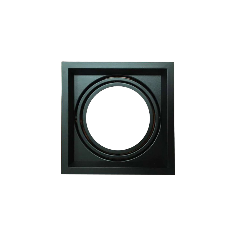 V Tac Indbygningsspot   Sort, 17,5 X 17,5 Cm, G53 Ar111 fra V-tac