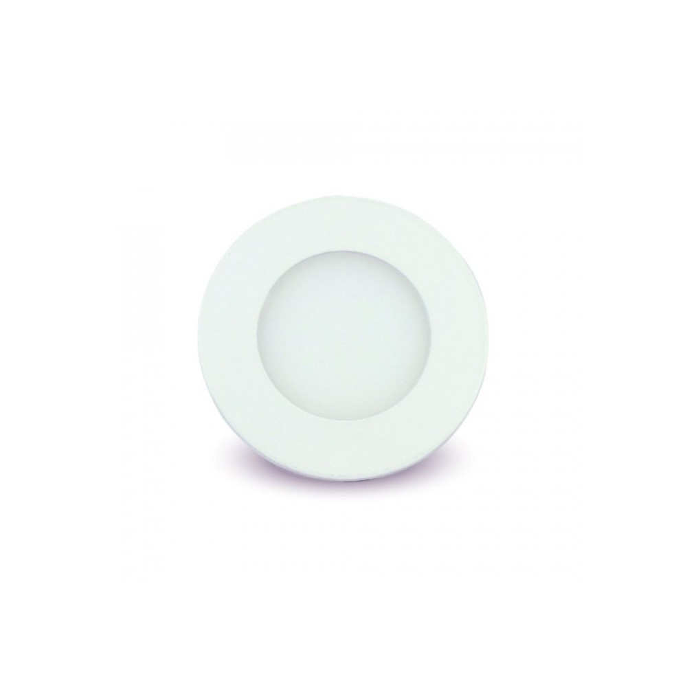 V Tac 3w Led Indbygningspanel Hul: ø7,3 Cm, Mål: ø8,4 Cm, 230v Dæmpbar : Ikke Dæmpbar, Kulør : Neutral fra V-tac
