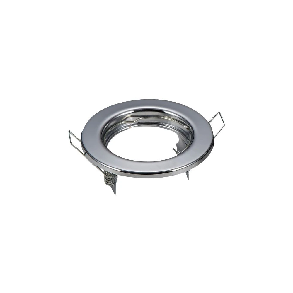 Downlight Kit Uden Lyskilde Hul: ø6,5 Cm, Mål: ø8 Cm, Krom, Vælg Mr16 Eller Gu10 Fatning Fatning : Uden Fatning fra V-tac
