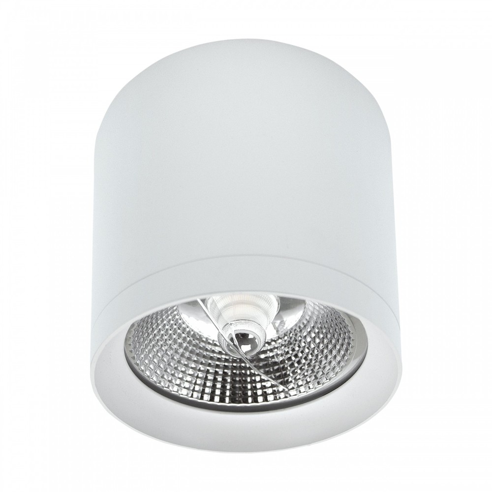 Chloe Ar111 Gu10 Anti Blænd, 230v, Ip20, 118x110mm, Hvid, Rundt, Uden Lyskilde fra Spectrum