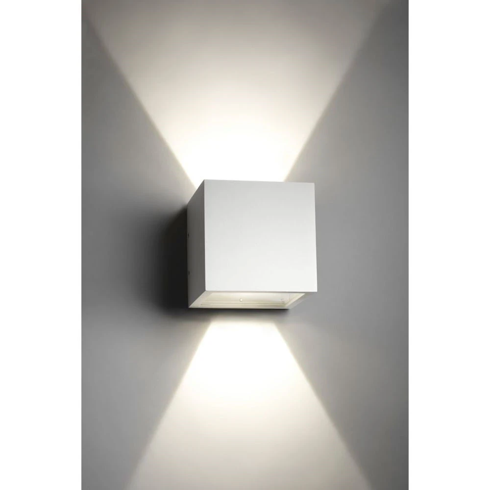 V Tac 5w Led Hvid Væglampe   Firkantet, Justerbar Spredning, Ip65 Udendørs, 230v, Inkl. Lyskilde   Dæmpbar : Ved Tilkøb, Kulør : Varm fra V-tac