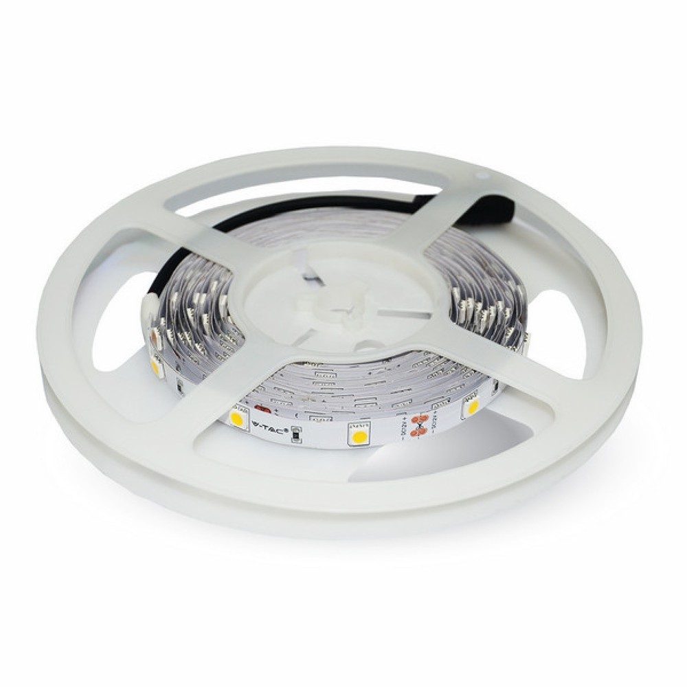 V Tac 4,8w M Led Strip   5m, Ip20, 30 Led Pr. Meter   Kulør : Varm fra V-tac