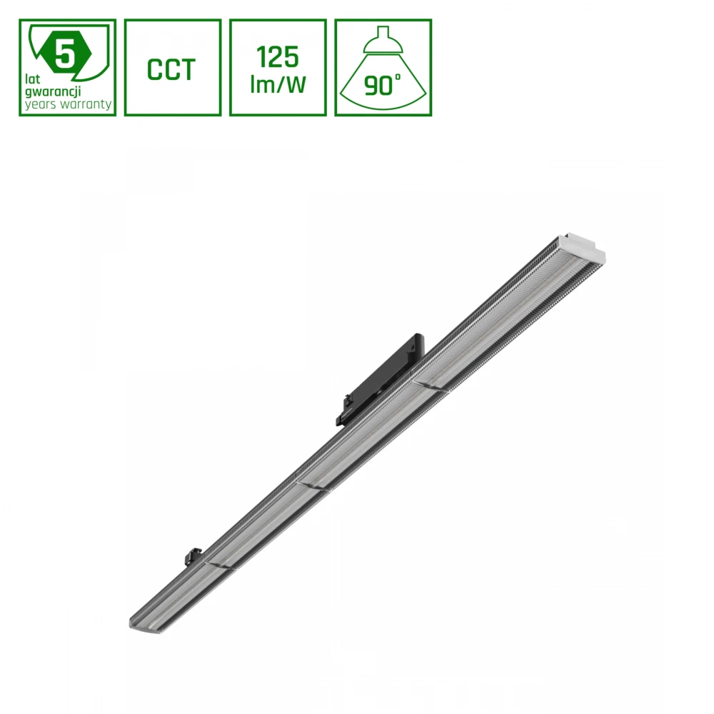 Optibar Cct 12 42w, Cct, 230v, 90°, Ip20, Ra90, 1200x60x90mm, Sort, Kulør : Cct (varm Til Kold Hvid) fra Spectrum