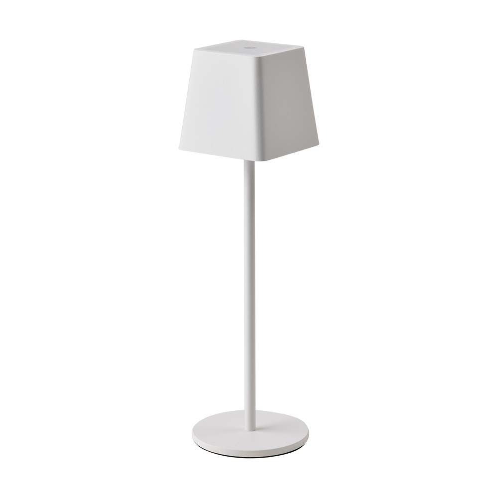 Opladelig Led Bordlampe Inde Ude   Hvid, Touch Dæmpbar, Ip54, Varm Hvid Lys   Dæmpbar : Dæmper Indbygget, Kulør : Varm fra V-tac