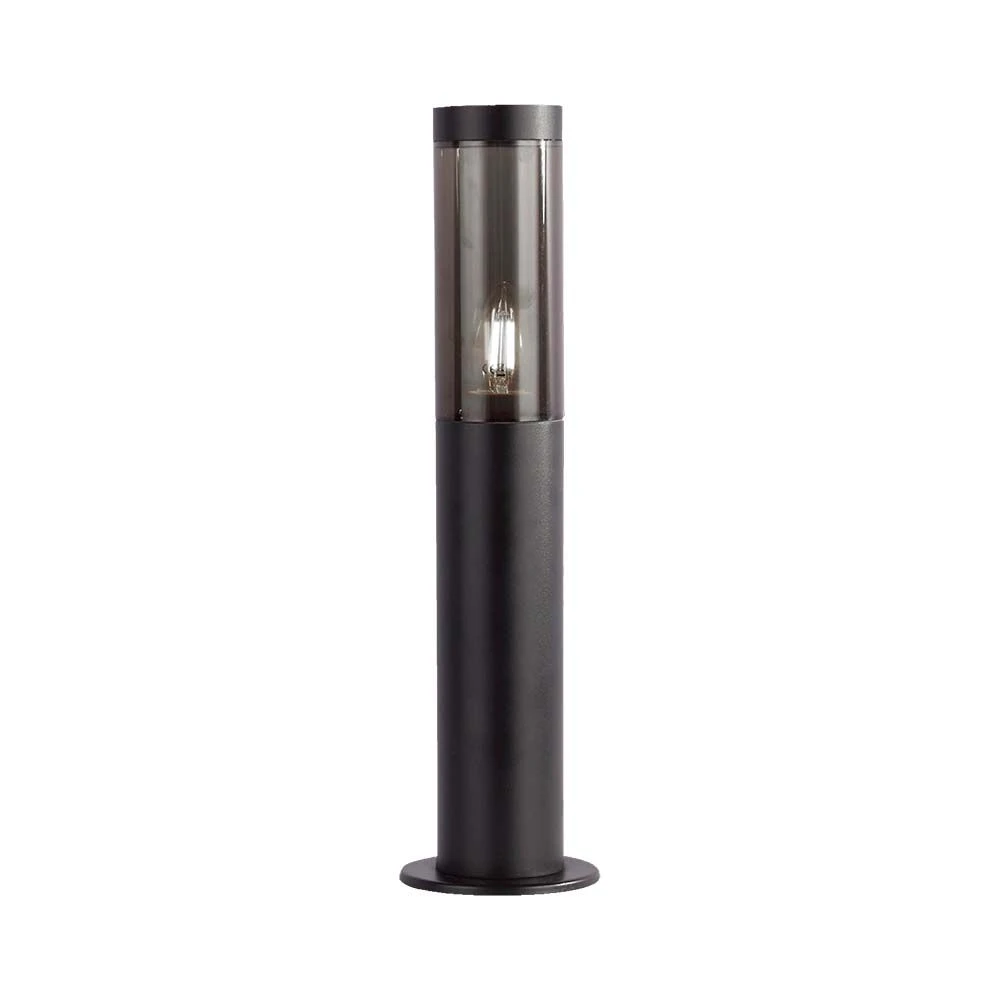 V Tac E27 Havelampe, Ip44    Røgfarvet Plast, Sort, Højde 45cm, Uden Lyskilde fra V-tac