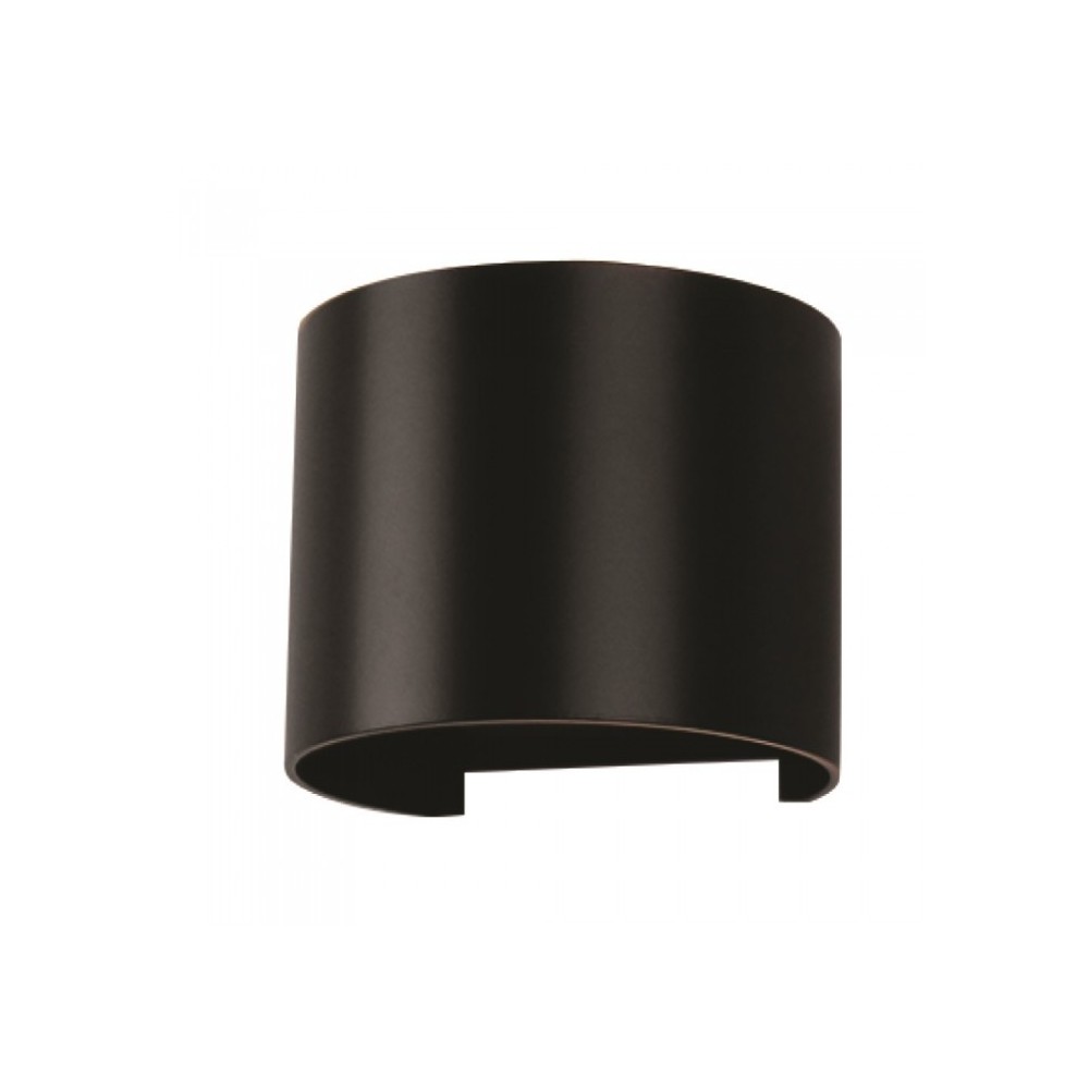 V Tac 5w Led Sort Væglampe   Rund, Justerbar Spredning, Ip65 Udendørs, 230v, Inkl. Lyskilde   Dæmpbar : Ved Tilkøb, Kulør : Varm fra V-tac