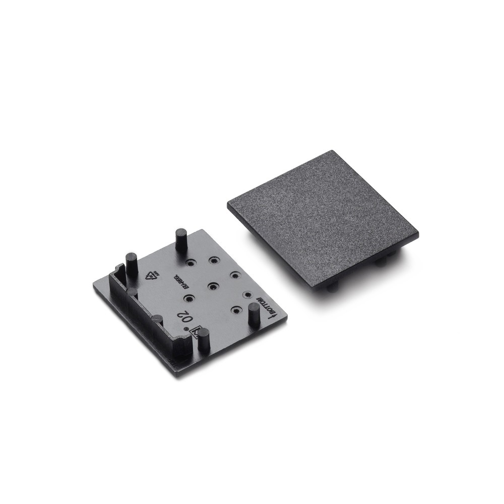 1 Stk. Endestykke Vario30 02 Sort fra Topmet