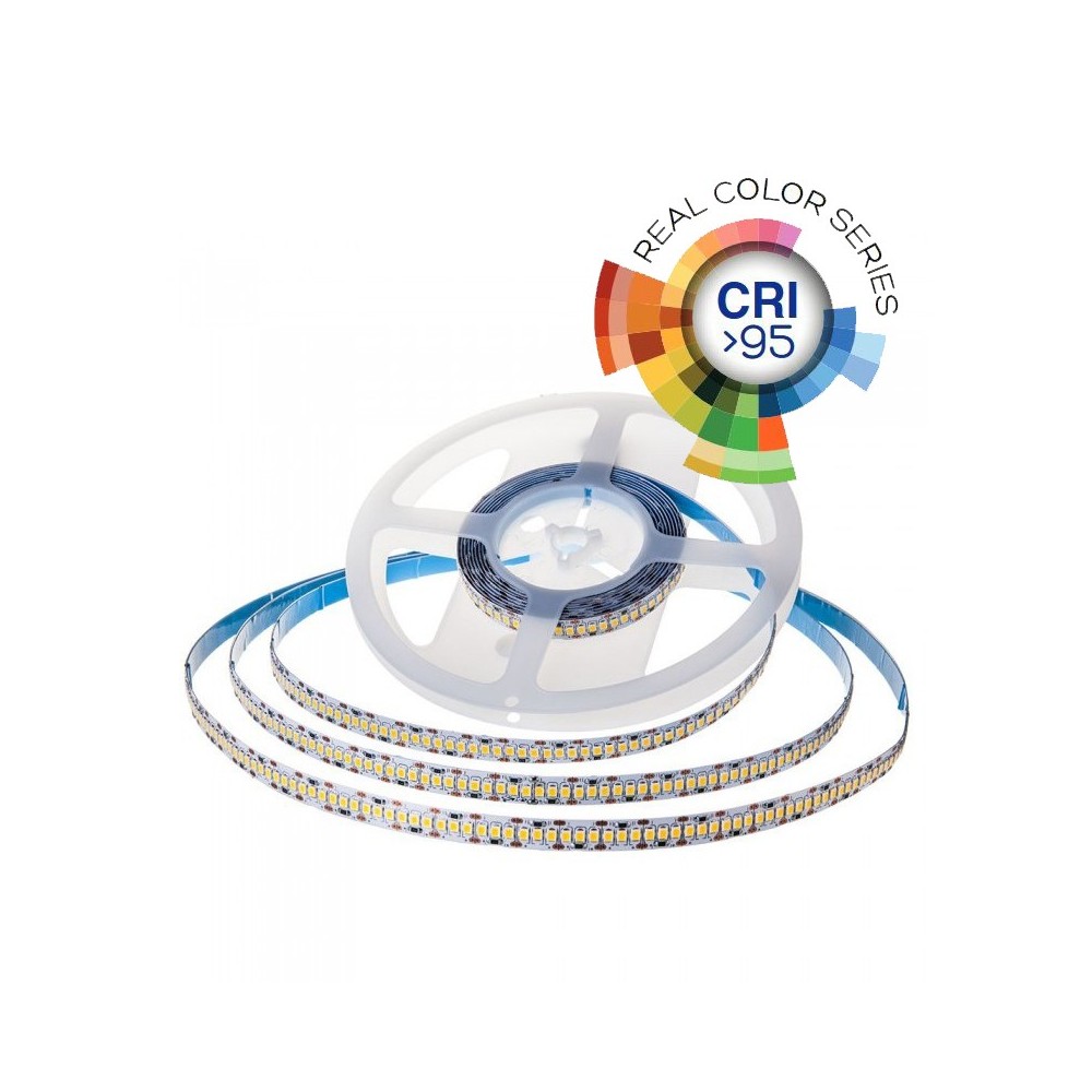 V Tac 18w M Led Strip Ra95 Samsung Led Chips, 10m, 24v, Ip20, 240 Led Pr. Meter Kulør : Kold fra V-tac