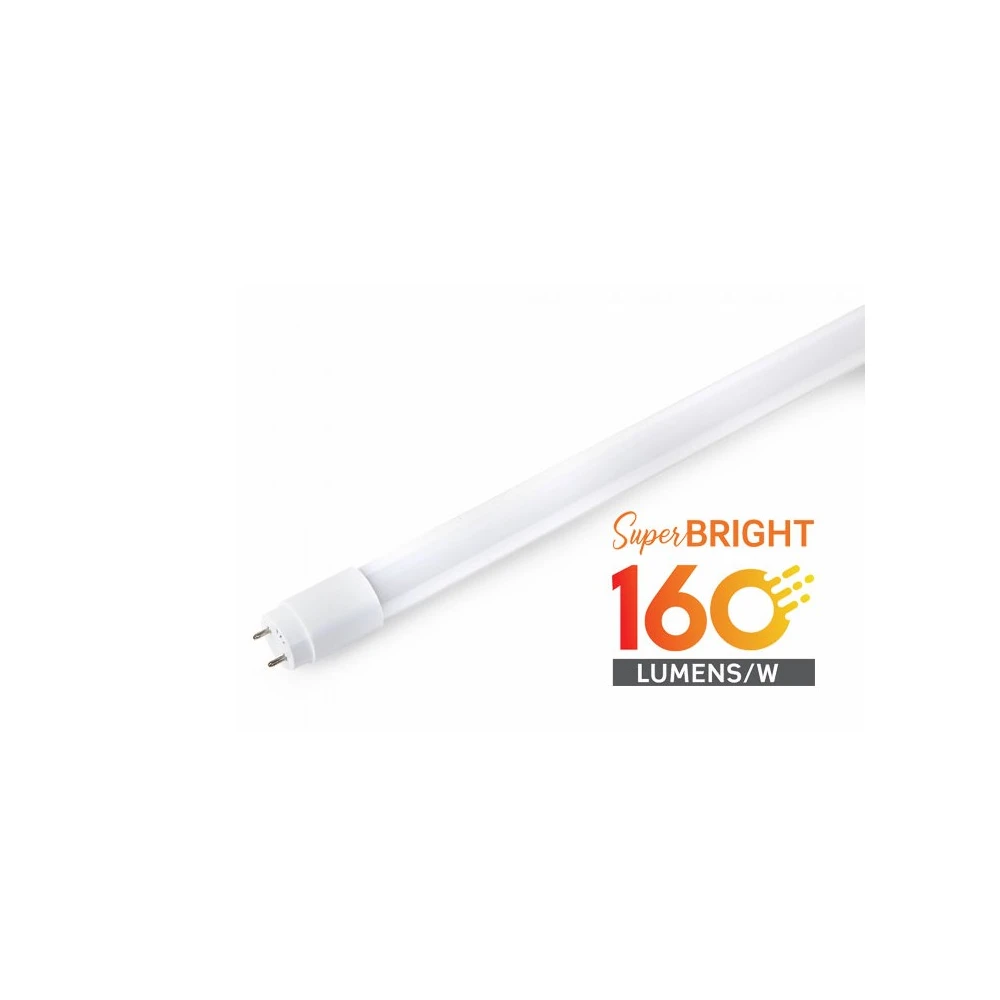 V Tac T8 Performer120 Evo   160lm W, 12w Led Rør, 120 Cm   Dæmpbar : Ikke Dæmpbar, Kulør : Varm fra V-tac