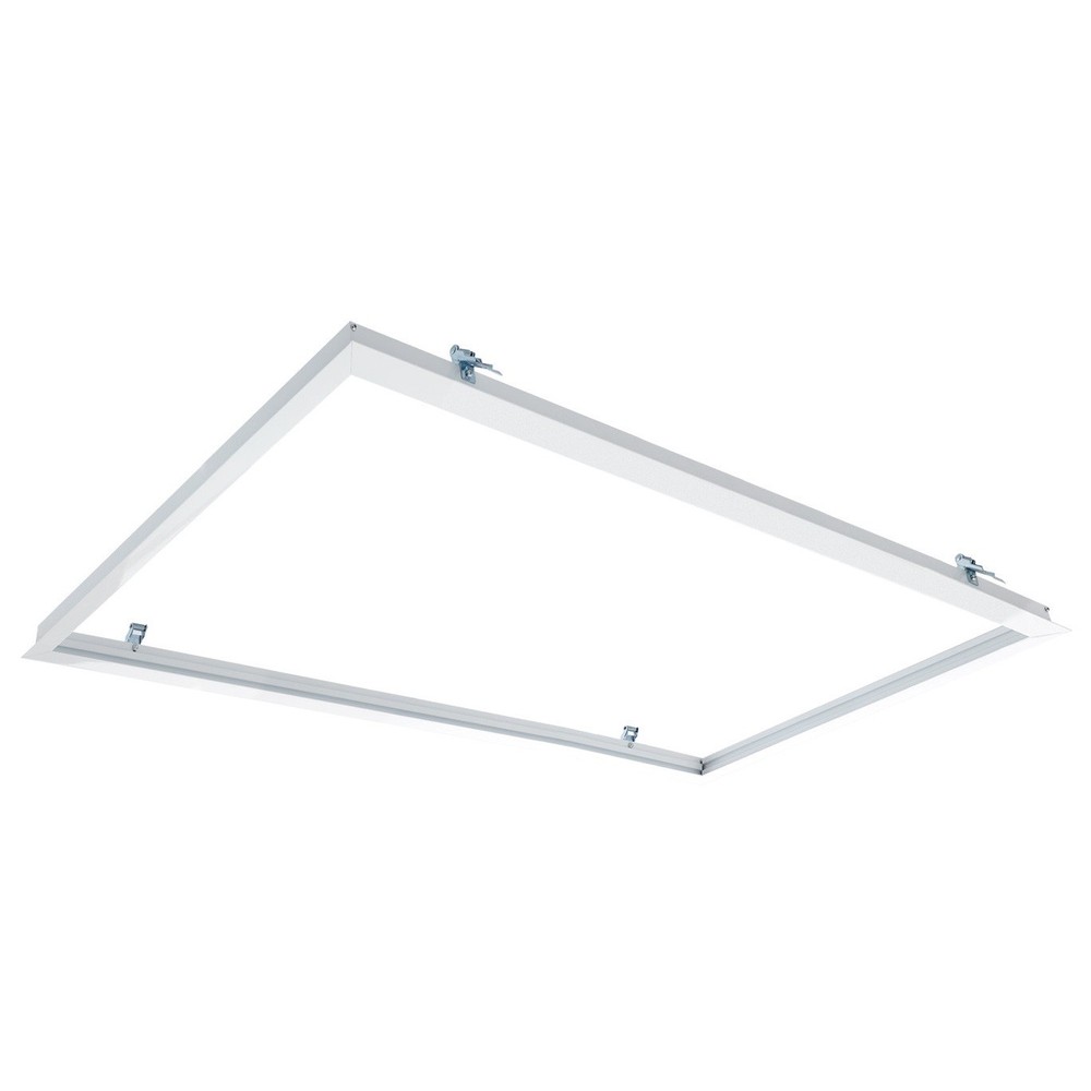 Indbygningsramme Til 120x60 Led Panel   Velegnet Til Troldtekt Og Gips, Hvid Kant fra Ledlife