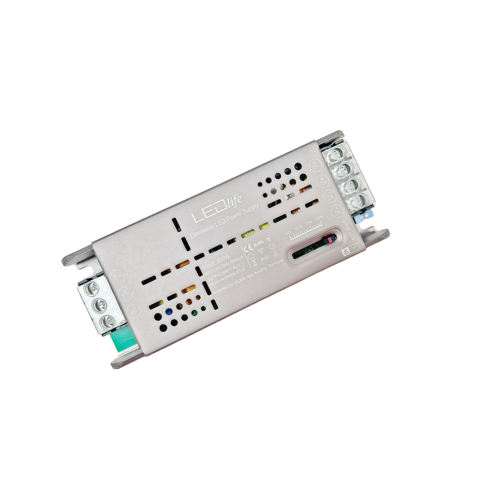 Slide Dæmpbar 12v 100w Strømforsyning   12v Dc, 8,3a fra Ledlife