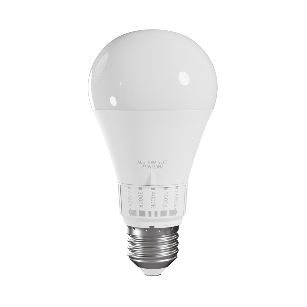 Led E27 10w 230v, 5cct, Kulør : Cct (varm Til Kold Hvid) fra Spectrum