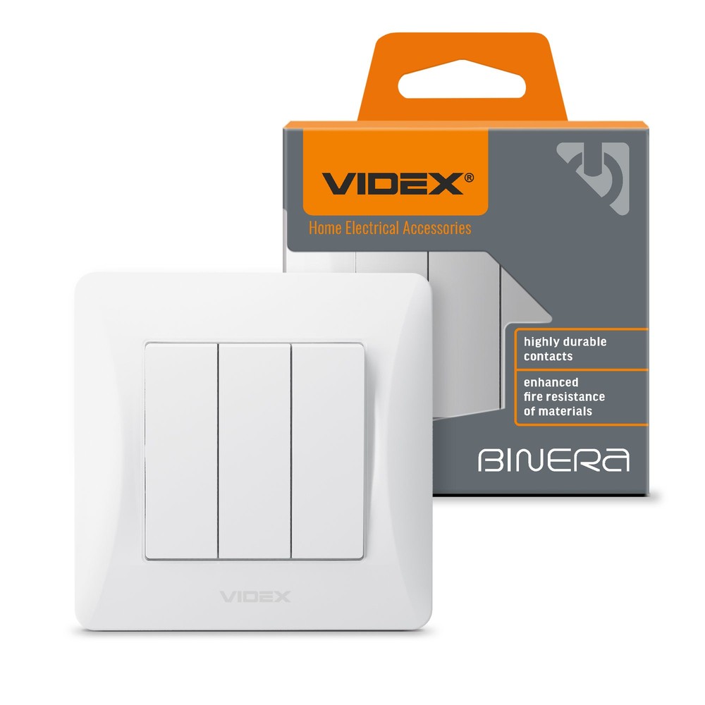 3 Vejs Kontakt   Hvid fra Videx
