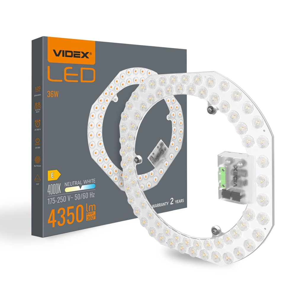 Led Modul 36w   Neutral Hvid, 230v, Lysstyrke 4350   Kulør : Neutral fra Videx