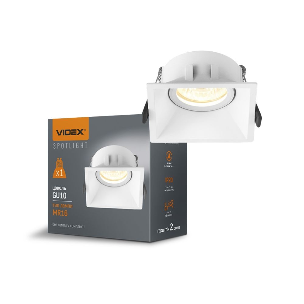 Indbygget Spotlampe   Spænding: 230v, Forbrug: Max 30 fra Videx