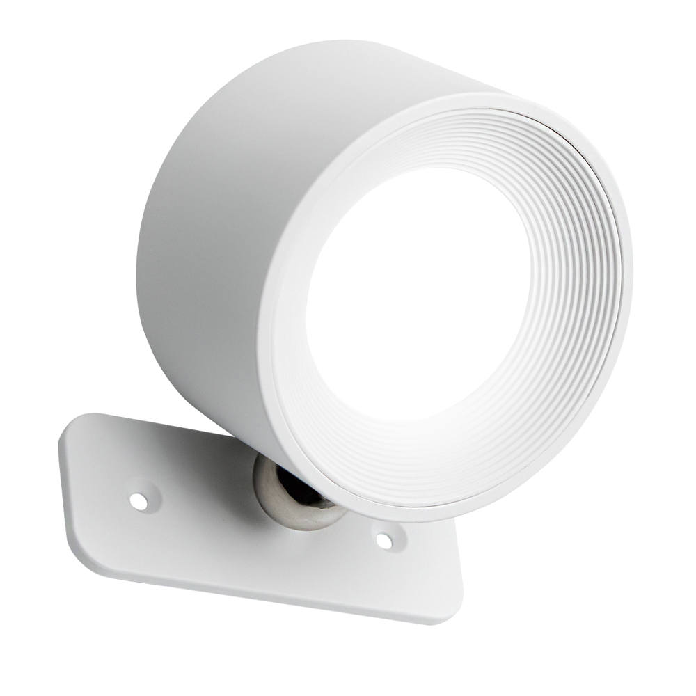 Genopladelig Væglampe Cct 4,5w, Hvid, Rund, 360° Roterbar, Ip20, Inkl. Lyskilde Dæmpbar : Dæmper Indbygget, Kulør : 3 I 1 fra Ledlife