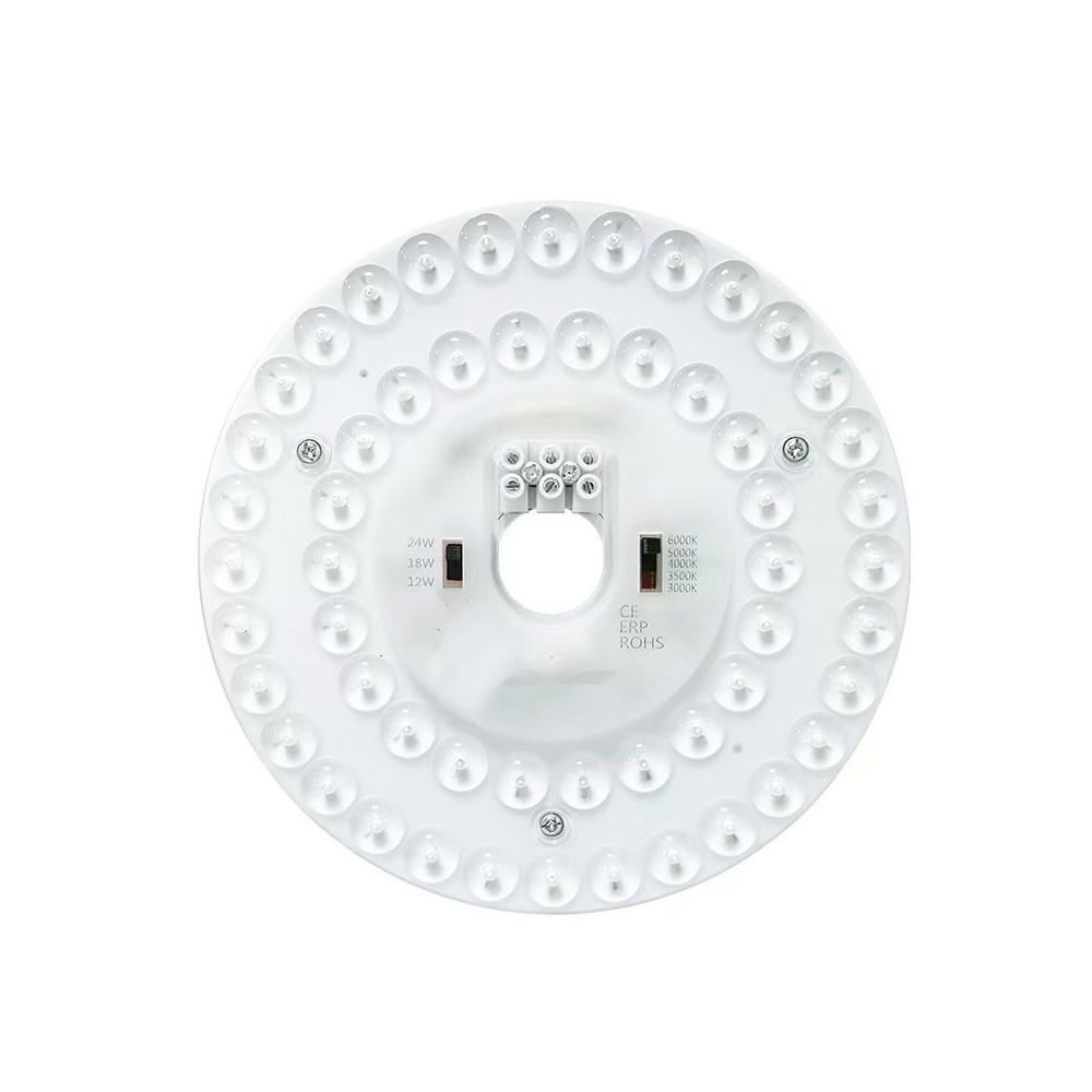 24 18 12w Led Indsats Med Linser, Flicker Free   ø17 Cm, Valgfri Cct, Erstat G24, Cirkelrør Og Kompaktrør   Dæmpbar : Ikke Dæmpbar fra Ledlife