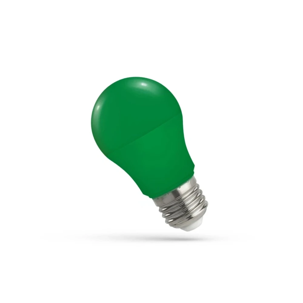 4,9w Grøn Led Pære   Matteret, E27, A50, 230v fra Spectrum