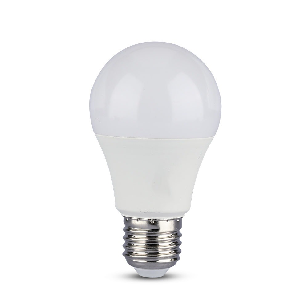 9w A60 Led Pære E27 Plastik, 3 Trins Dæmpbar, 6400k Kulør : Kold fra V-tac