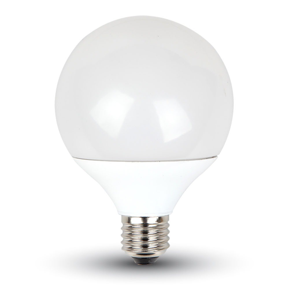 G95 Led Pære 10w E27 6400k, Termoplast Kulør : Kold fra V-tac