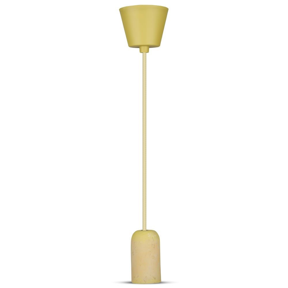 E27 Beton Pendel Lampe Gul fra V-tac