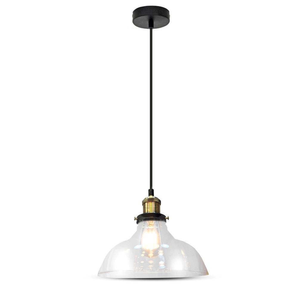 E27 Glaspendel Lampe Transparent fra V-tac