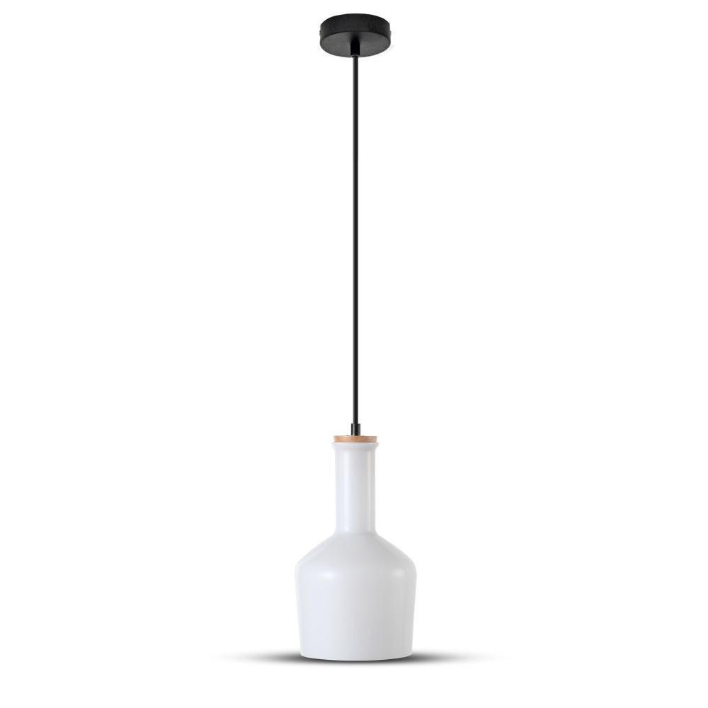 E27 Glaspendel Lampe Hvid fra V-tac