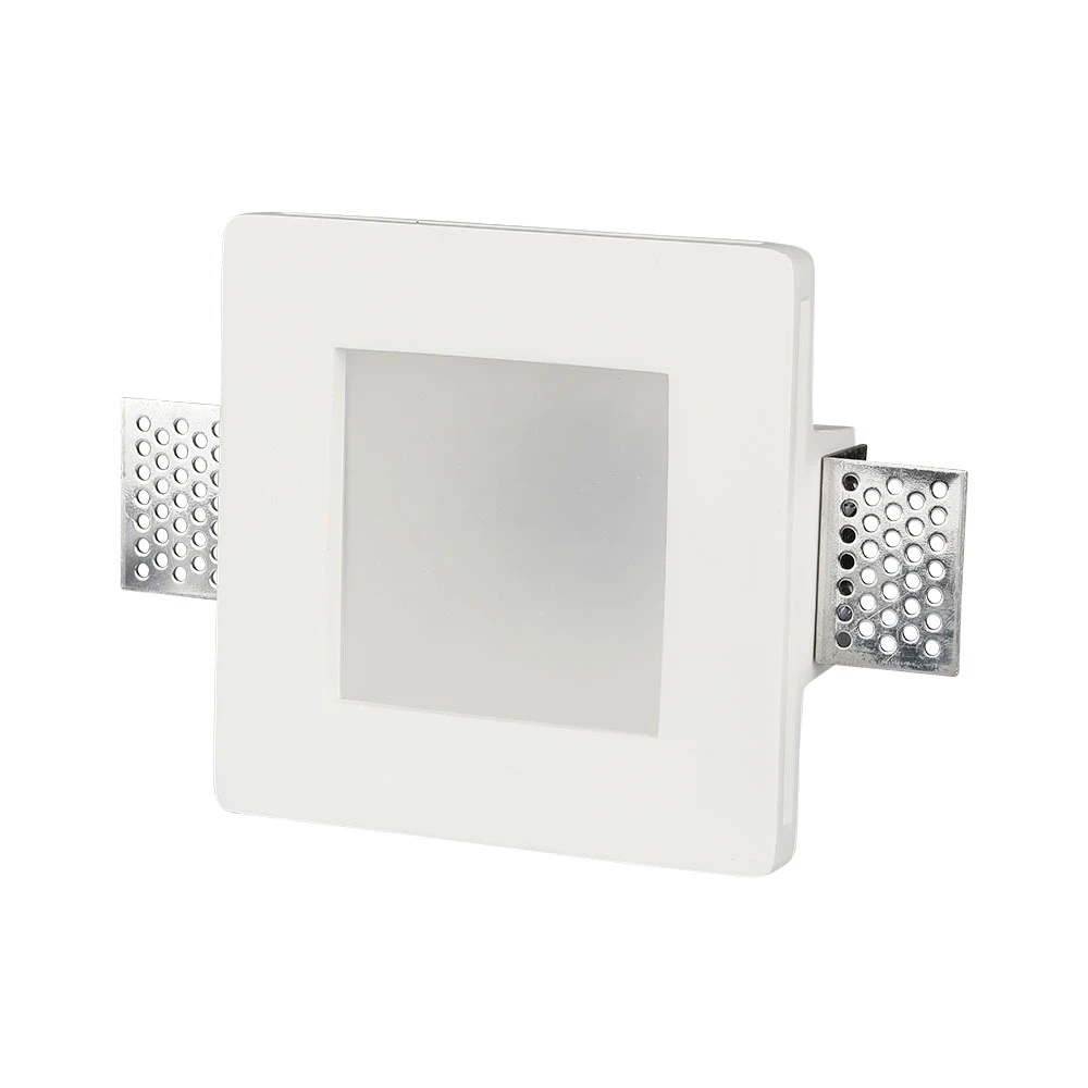 Gu10 Gipslampe   Matteret Glas, Firkantet fra V-tac