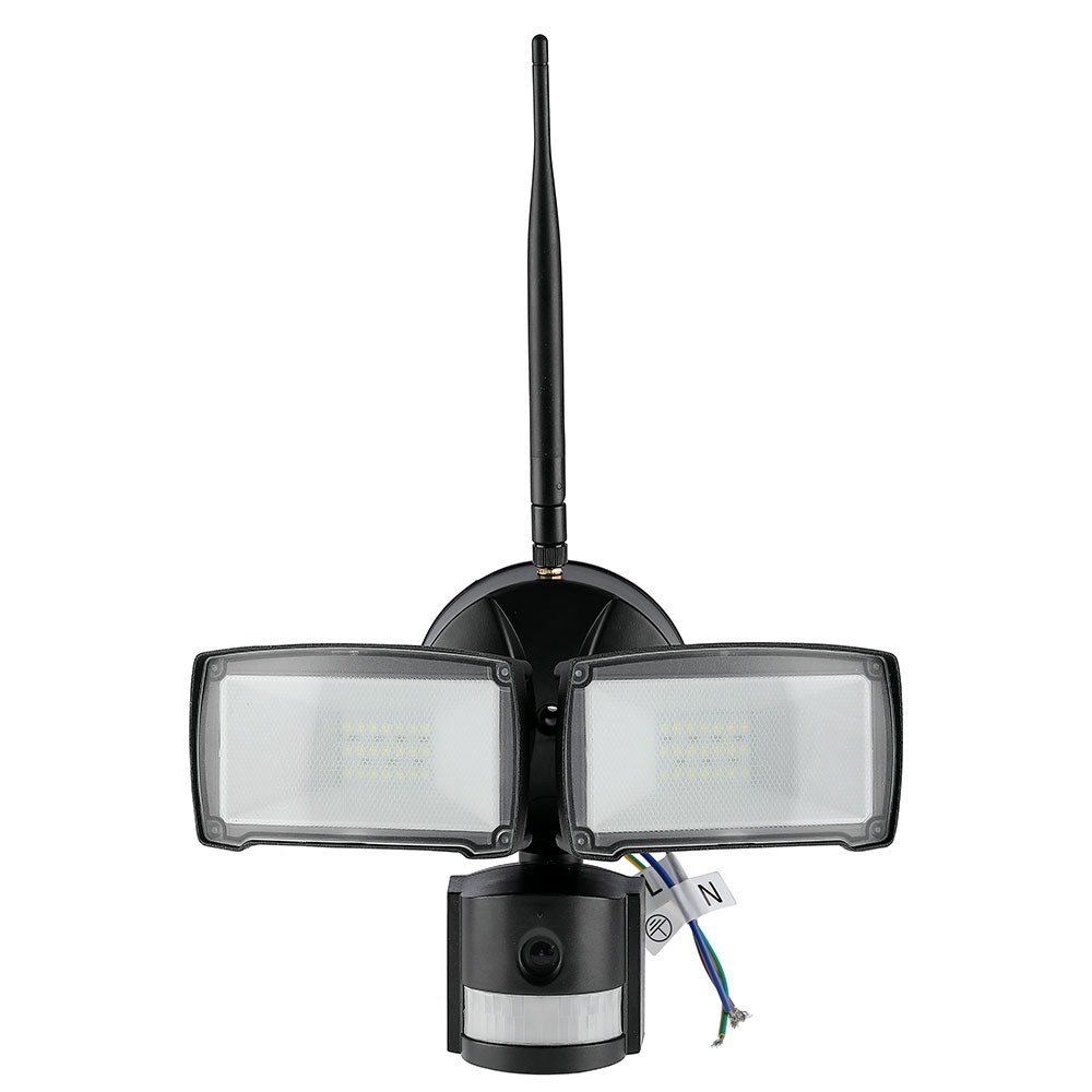 18w Projektør   Led, Wifi, Sensor, Kamera, 6000k, Sort Hus   Kulør : Kold fra V-tac