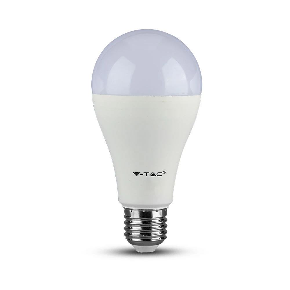 A65 Led Pære 15w E27 6400k, Plastik, 2 Stk Kulør : Kold fra V-tac