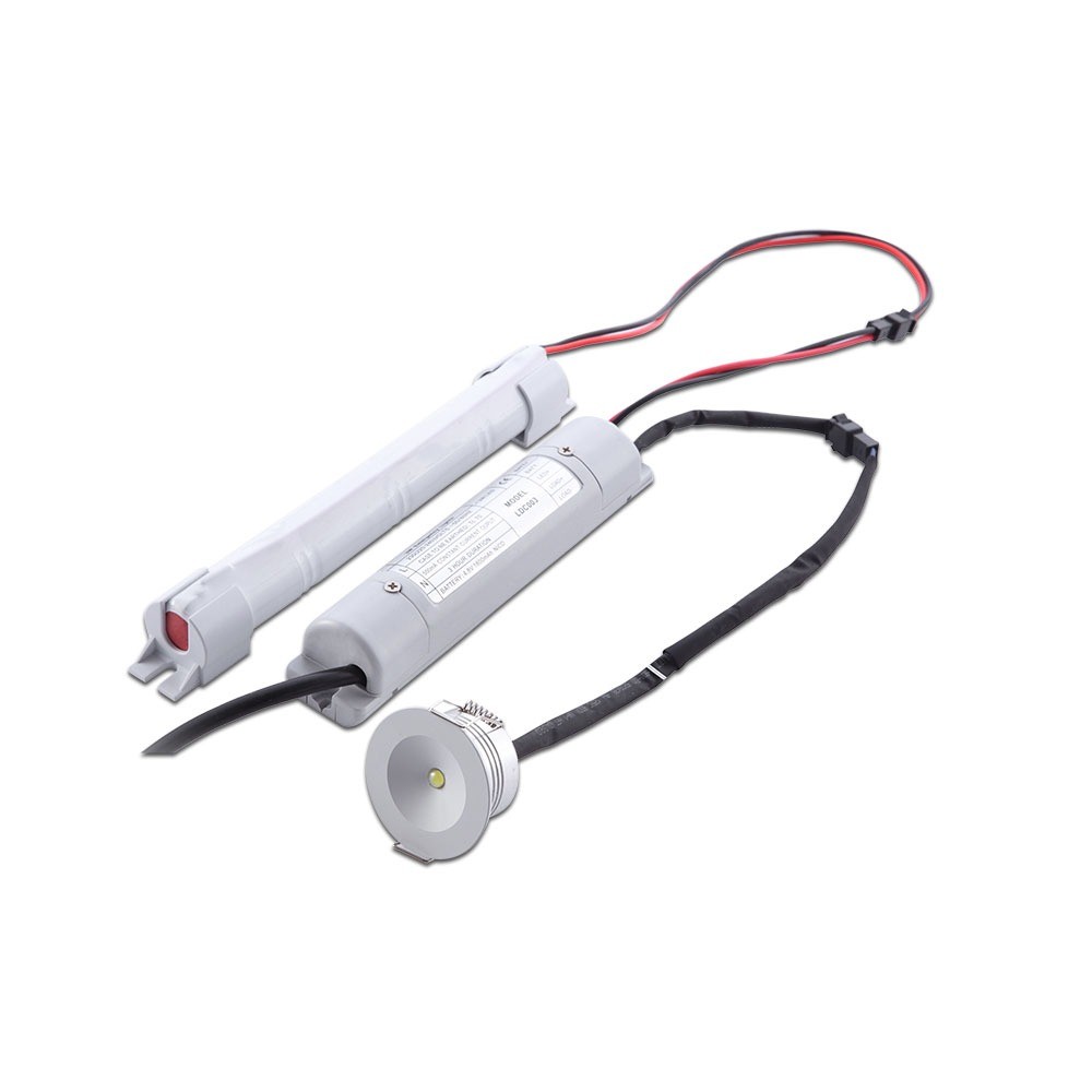 3w Nødlys Downlight 5500k Kulør : Kold fra V-tac