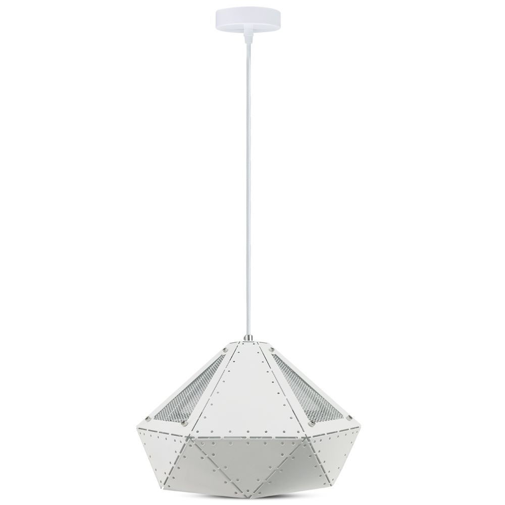 Pastel Prism Pendel Lampe E27 Hvid, ø310*180mm fra V-tac