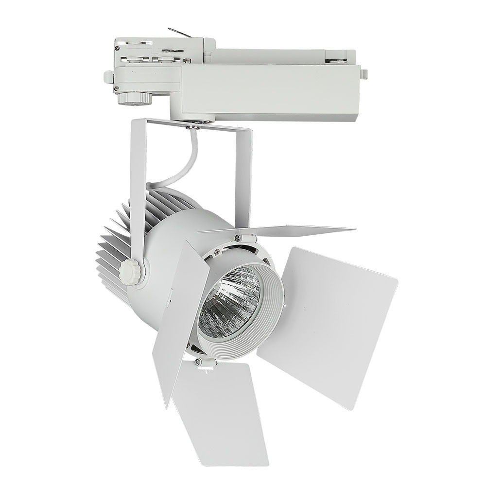 33w Skinnespot Led, Samsung Chip, 5000k, 5 års Garanti, Hvidt Hus Kulør : Neutral fra V-tac