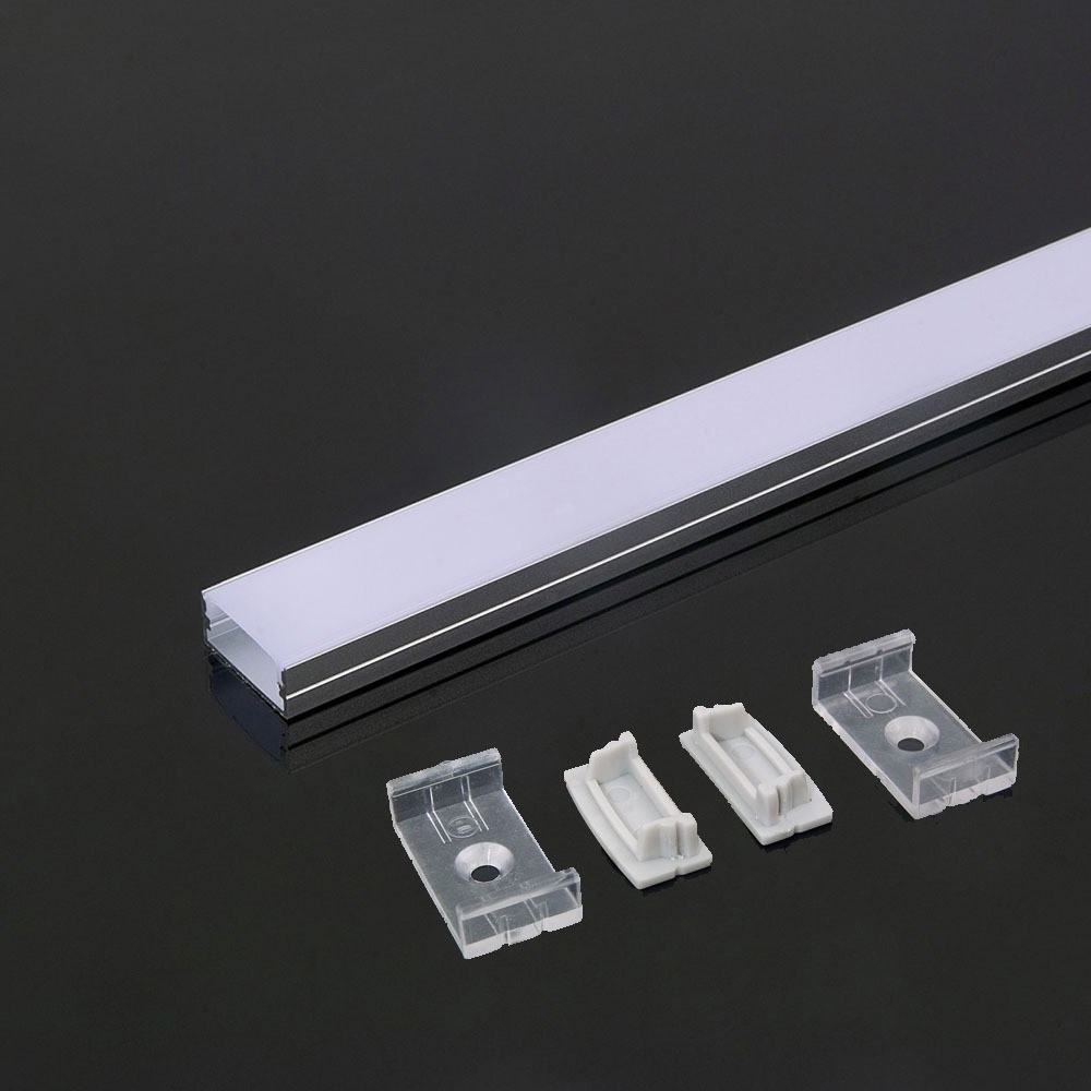 Monteringssæt Led Stribe, 2000x23,5x10mm, Sølv fra V-tac