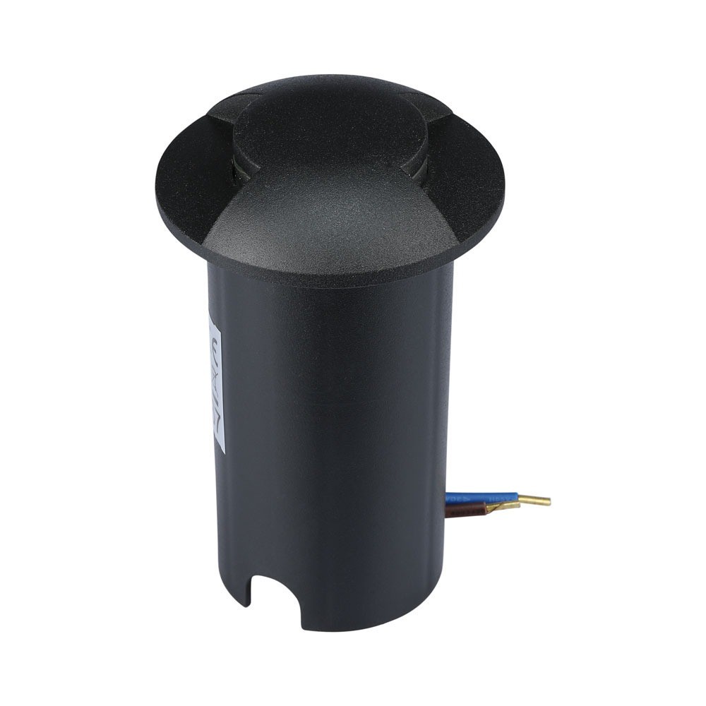 1w Led Nedgravningsspot Lys (12v) 6500k Sort, Ip67 Kulør : Kold fra V-tac