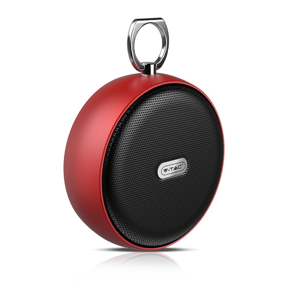 Bærbar Bluetooth Højtaler   Tws Funktion, 800mah Batteri, Rød fra V-tac