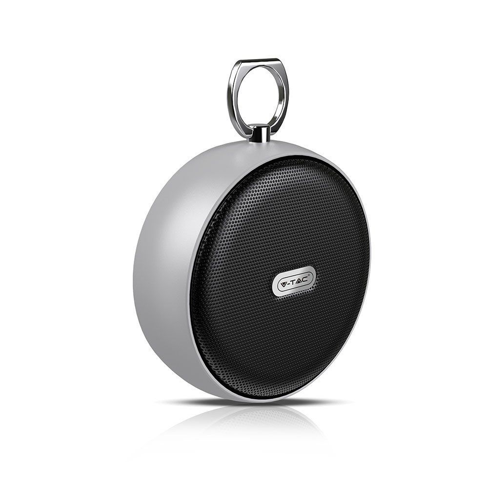 Bærbar Bluetooth Højttaler   Tws Funktion, 800mah Batteri, Grå fra V-tac