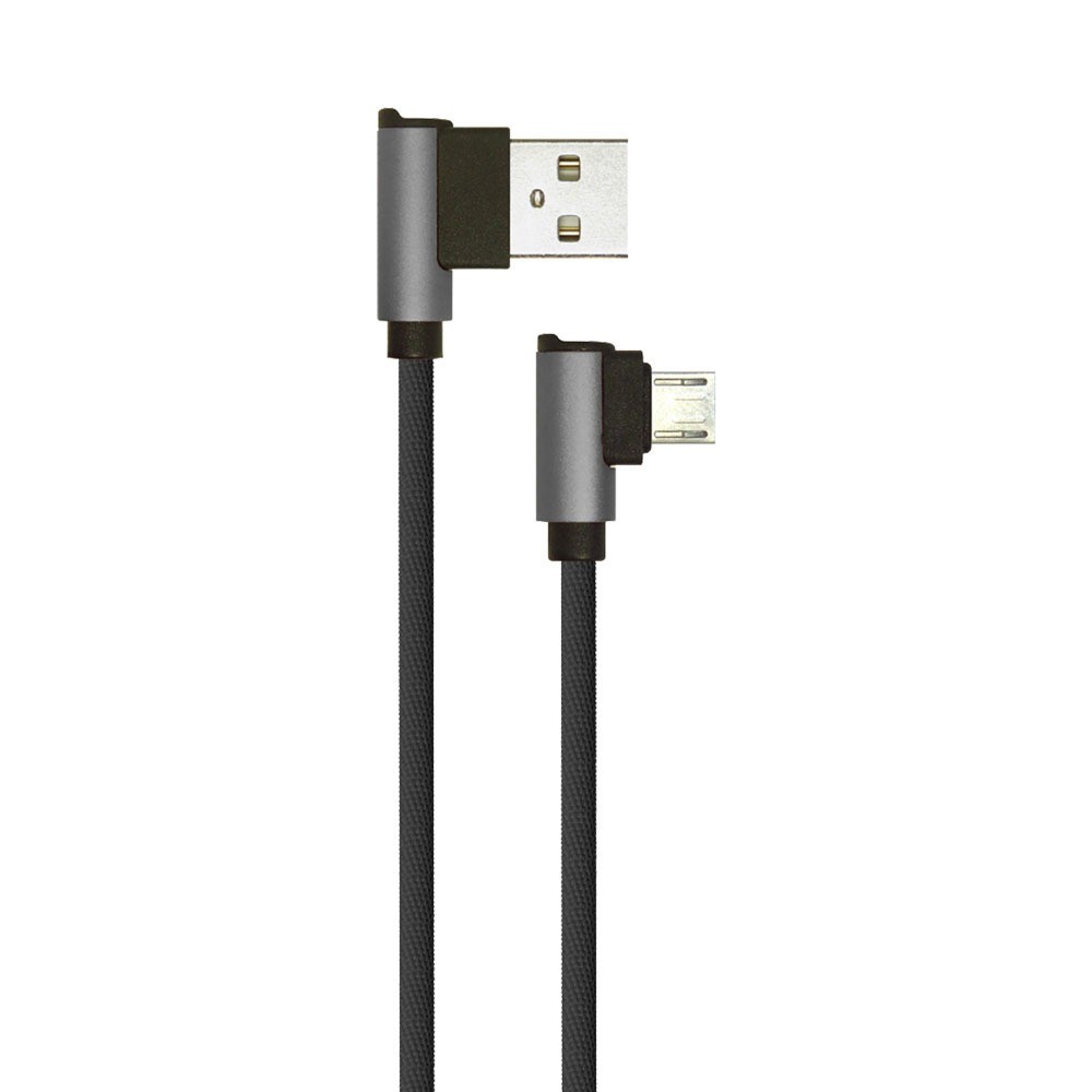 1m Micro Usb Kabel L Type   Sort, Diamond Serie fra V-tac