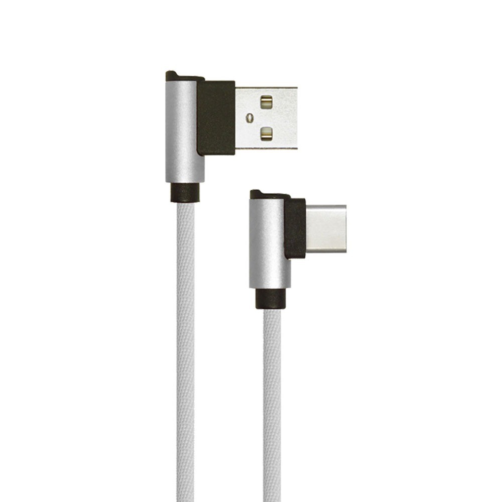 1m Type C Usb Kabel L Type   Grå (diamond Serien) fra V-tac