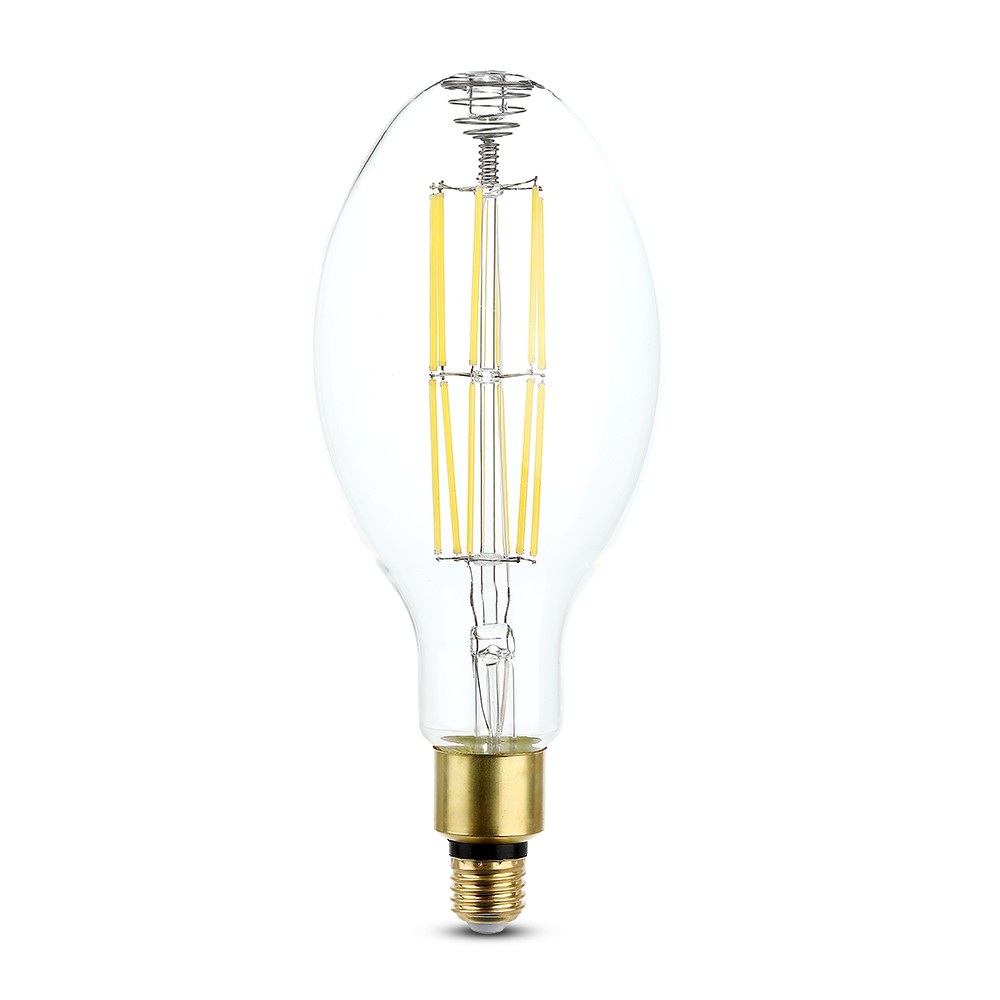 Ed120 Pære 24w E27 Klart Glas, 6400k, Kultråd, 160lm Watt Kulør : Kold fra V-tac