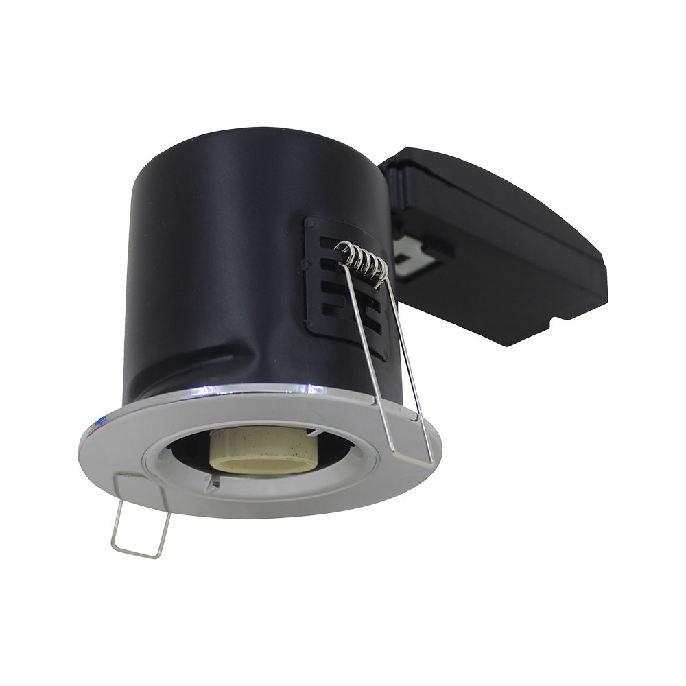 Gu10 Downlight Brandsikker, Vippe Og Låsemulighed, Tyk Hus, Krom fra V-tac