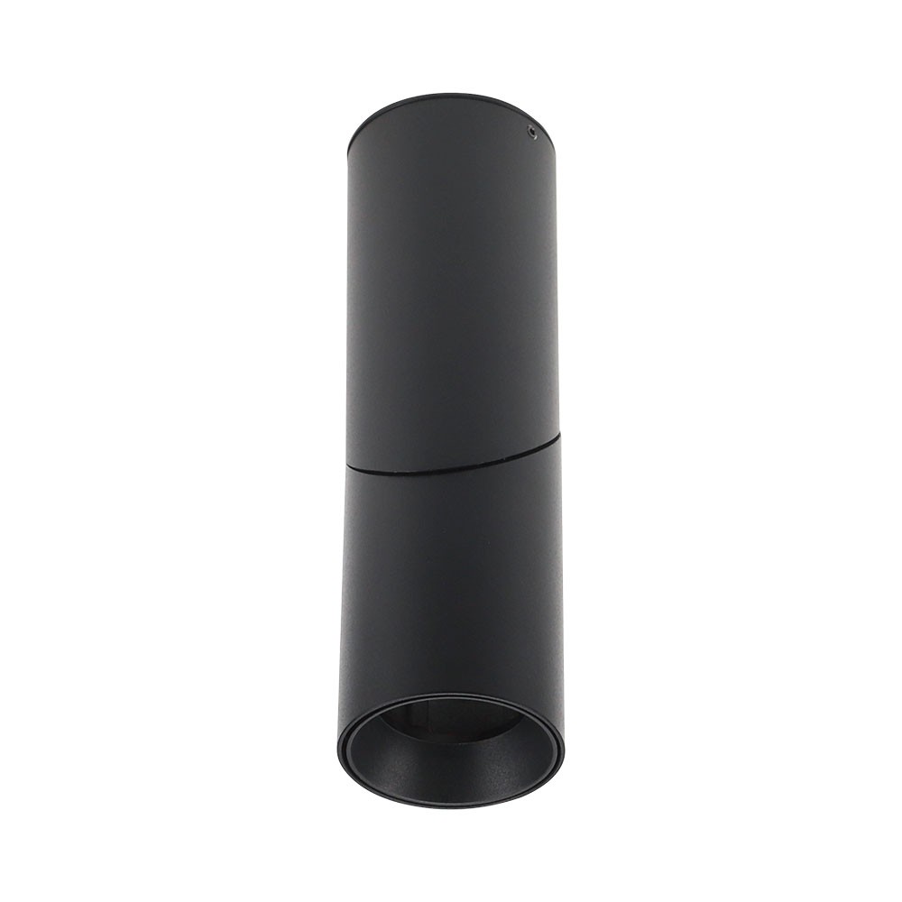 Påbygning Lampe Gu10 197mm, Sort fra V-tac