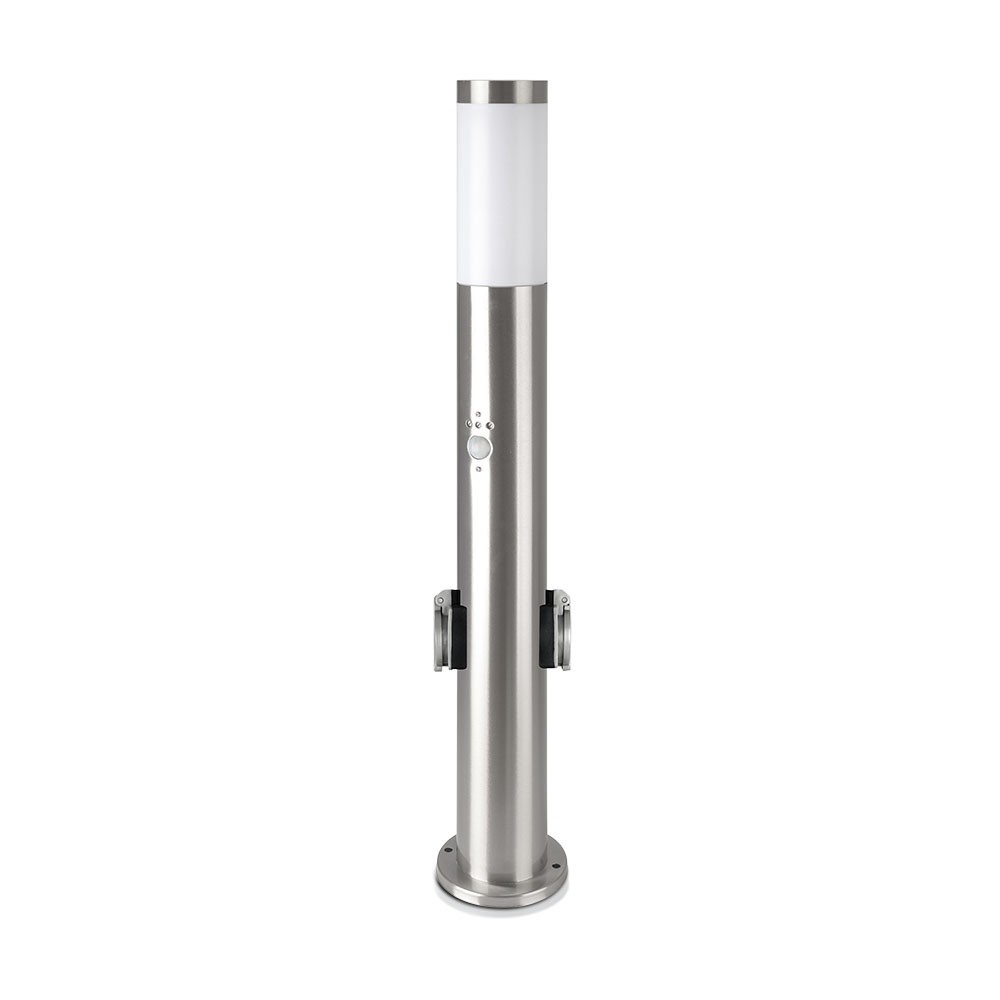 Pullertlampe Rustfrit Stål (60 Cm), Pir Sensor, Fatning, Ip44, Satin Nikkel fra V-tac