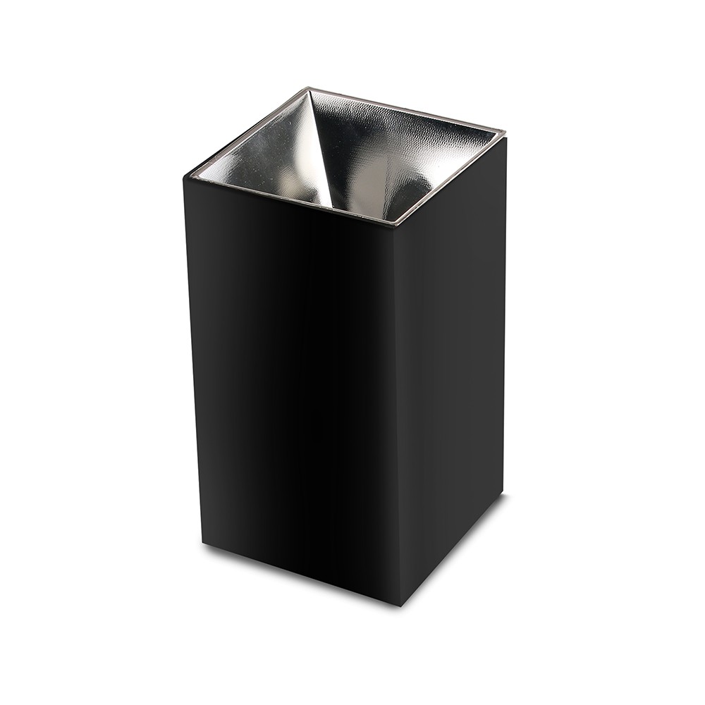 Gu10 Lampe, Firkantet, Sort+krom fra V-tac