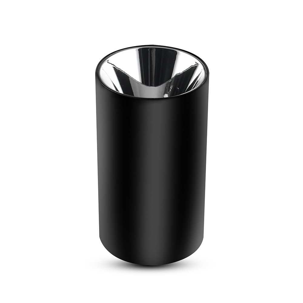Gu10 Lampe Runde, Sort + Chrome fra V-tac